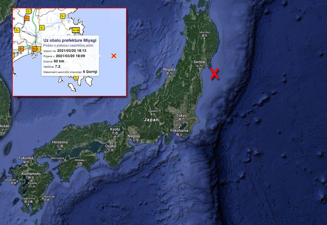 Japan pogodio snažan potres od 7 2 po Richteru izdano upozorenje za